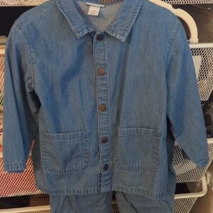 Cat & Jack Light Blue Denim Button-Up Jacket